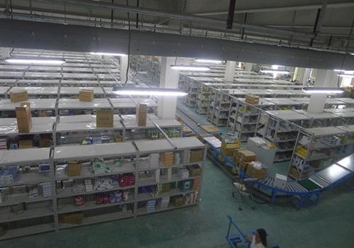 仓储中心三层自动化流水线